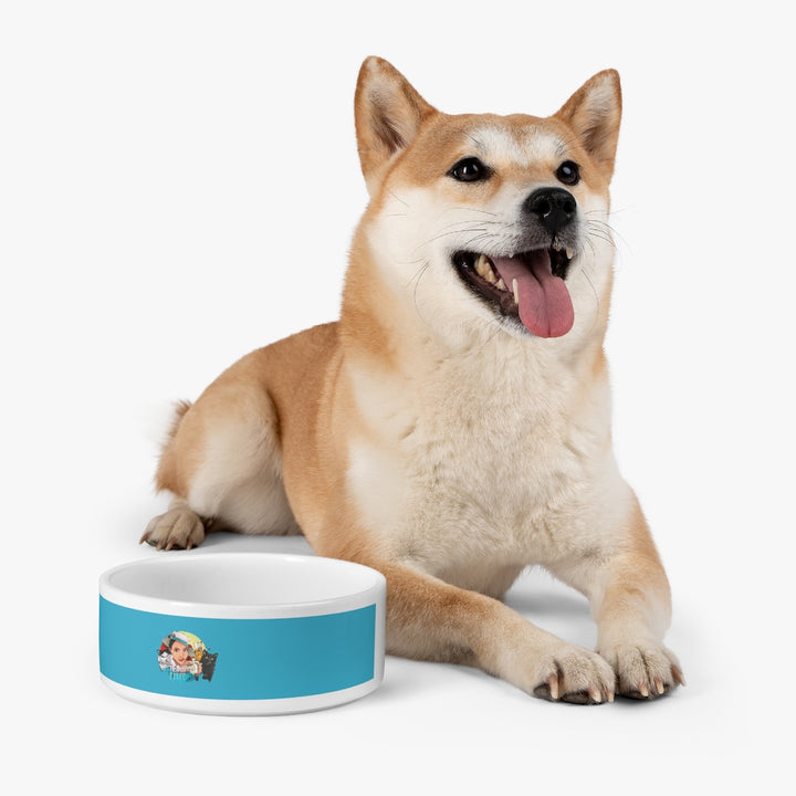 The Tea & Telly w/cats Pet Bowl