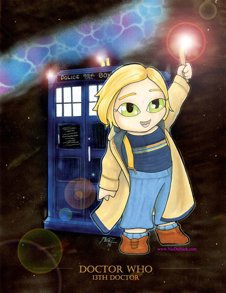 Doctor Who 13th Doctor Tribute Print