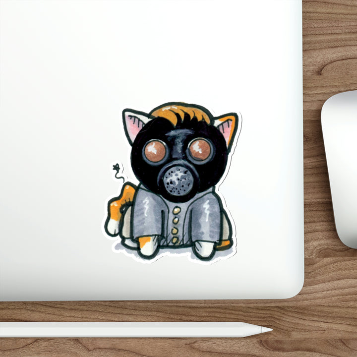 Empty Kitten Doctor Mew Die-Cut Vinyl Stickers