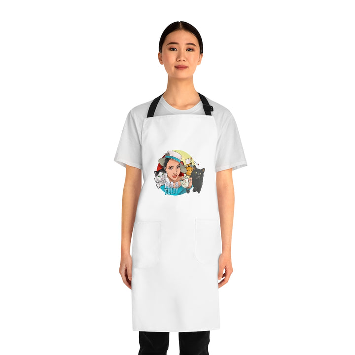 Tea & Telly w/cats Apron (AOP)