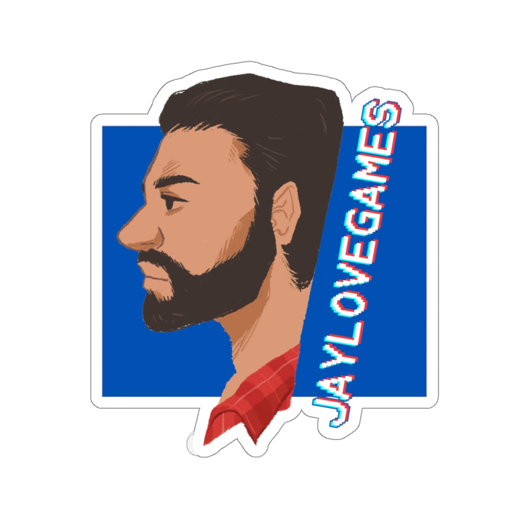 Jaylovegame's Logo Kiss-Cut Stickers