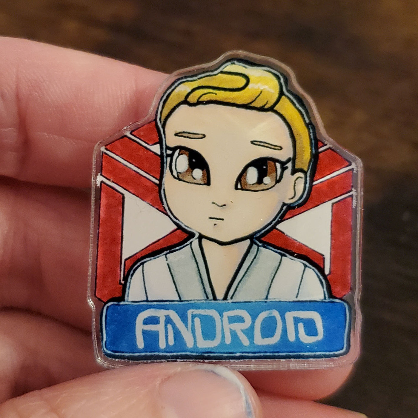 Android - Dark Matter Fan Character Pin