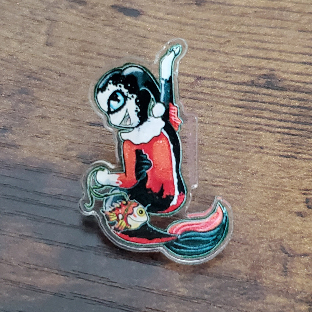 Harley Quinn Mer-may Acrylic Pin