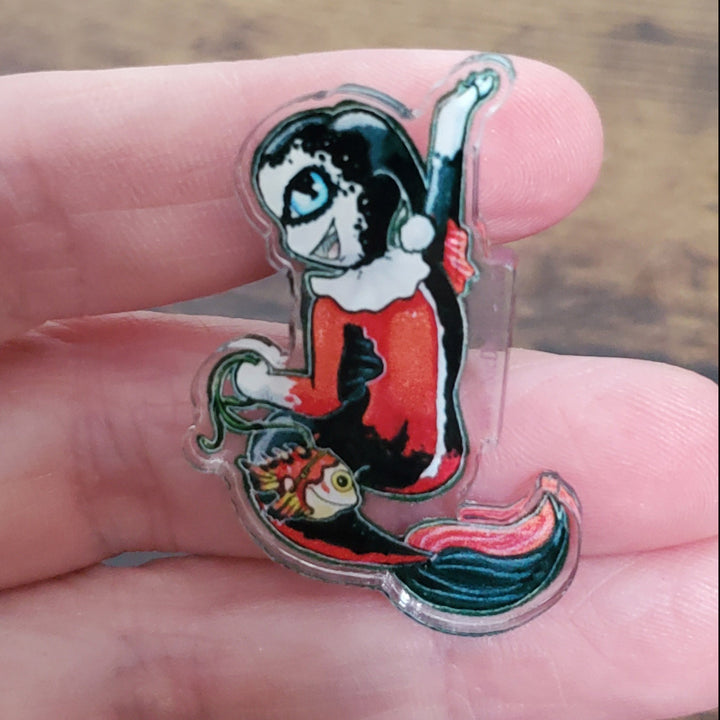Harley Quinn Mer-may Acrylic Pin