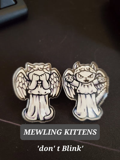 Mewling Kittens [Resting and Attack] Doctor Mew Acrylic Pin