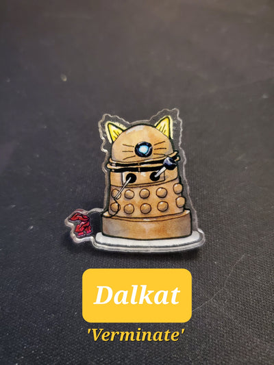 Dalkat Doctor Mew Acrylic Pin