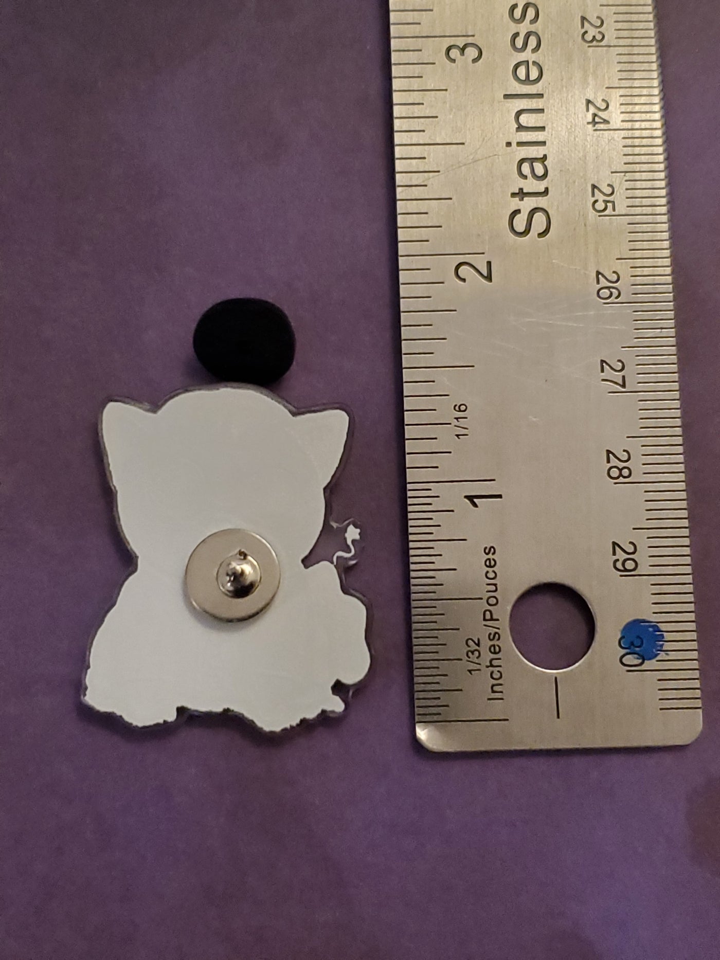 The Empty Kitten Doctor Mew Acrylic Pin