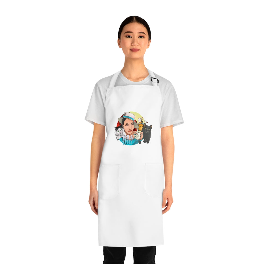 Tea & Telly w/cats Apron (AOP)