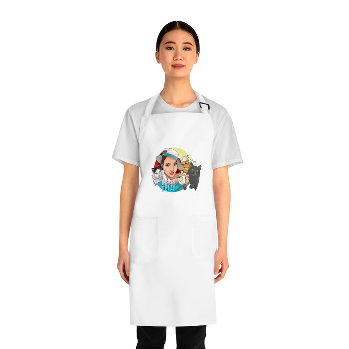 Tea & Telly w/cats Apron (AOP)