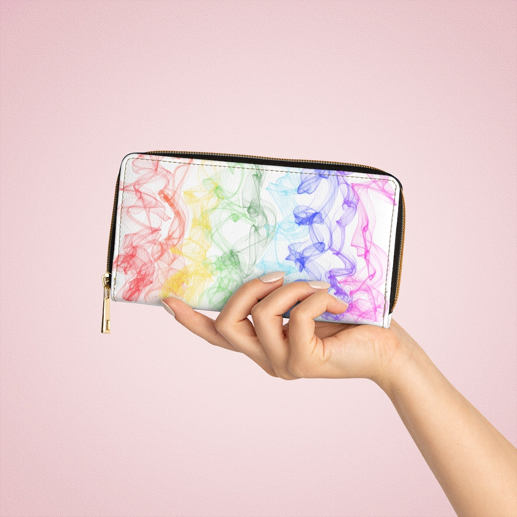 Rainbow Ink Pride Zipper Wallet
