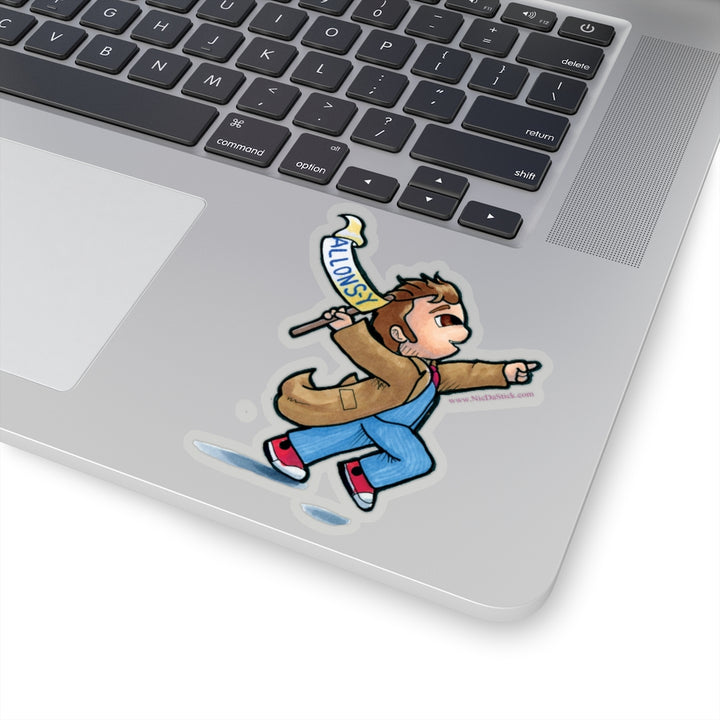 10th Doctor "Allons-y" Fan Made Kiss-Cut Stickers