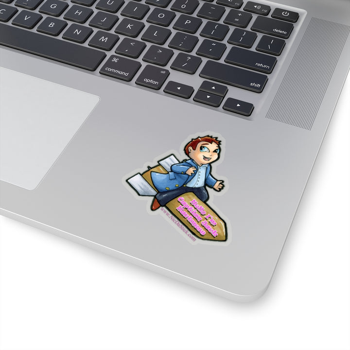 Hello Captian Jack Saying Kiss-Cut Stickers