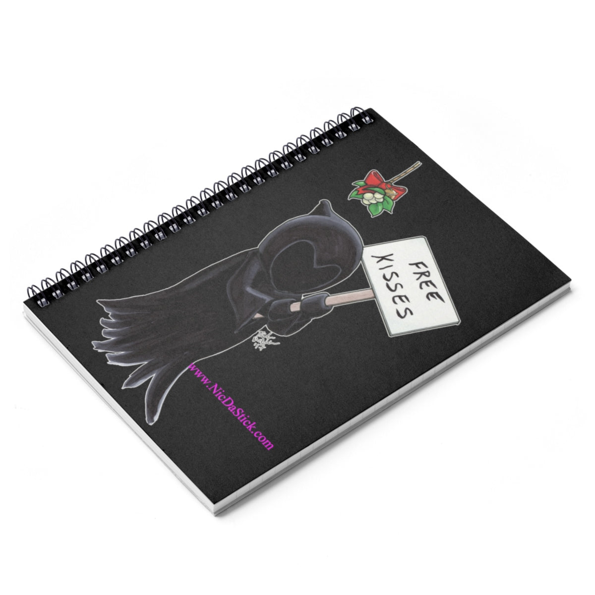 Free Kisses - Dementor Spiral Notebook - Ruled Line,Paper products - Nic Da Stick Creations