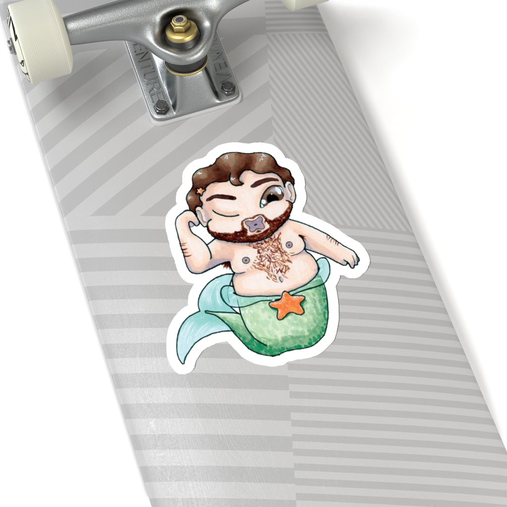 "Mermaid Jay" Kiss-Cut Stickers