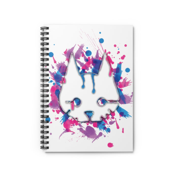 Stray - Splat Fan Spiral Notebook - Ruled Line