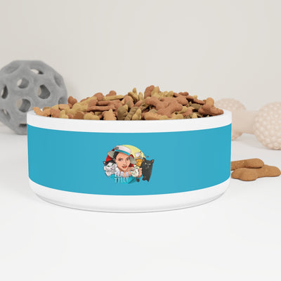 The Tea & Telly w/cats Pet Bowl