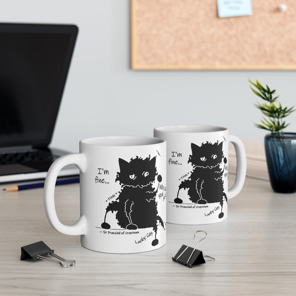 Lucky Cats - Sir Frazzled of Craptown Mug 11oz