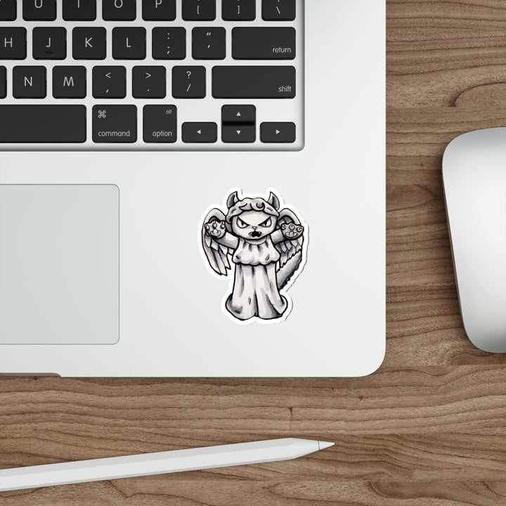 Weeping Kitten Attack Doctor Mew Die-Cut Vinyl Stickers