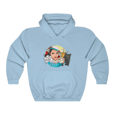 Tea & Telly With Cats Unisex Heavy Blend™ Hooded Sweatshirt