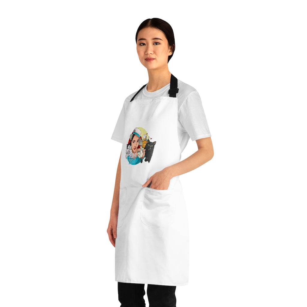 Tea & Telly w/cats Apron (AOP)