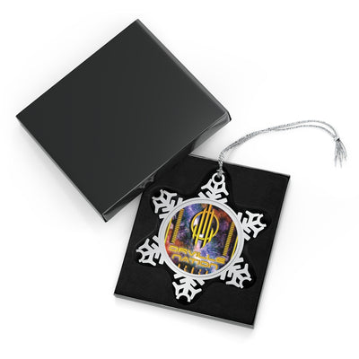 ORVILLE NATION Pewter Snowflake Ornament