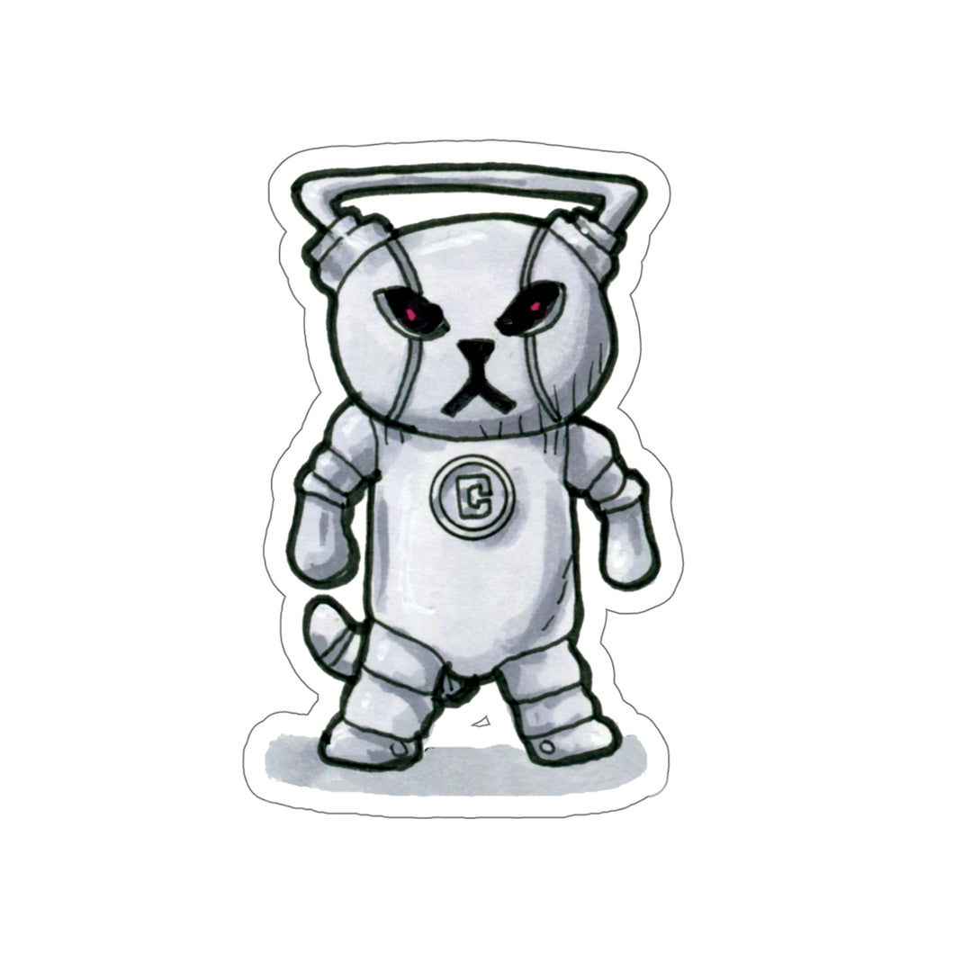Cybercat Doctor Mew Die-Cut Vinyl Stickers