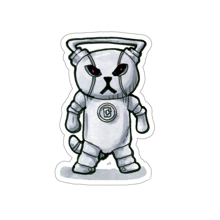 Cybercat Doctor Mew Die-Cut Vinyl Stickers