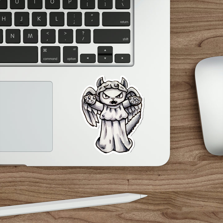 Weeping Kitten Attack Doctor Mew Die-Cut Vinyl Stickers