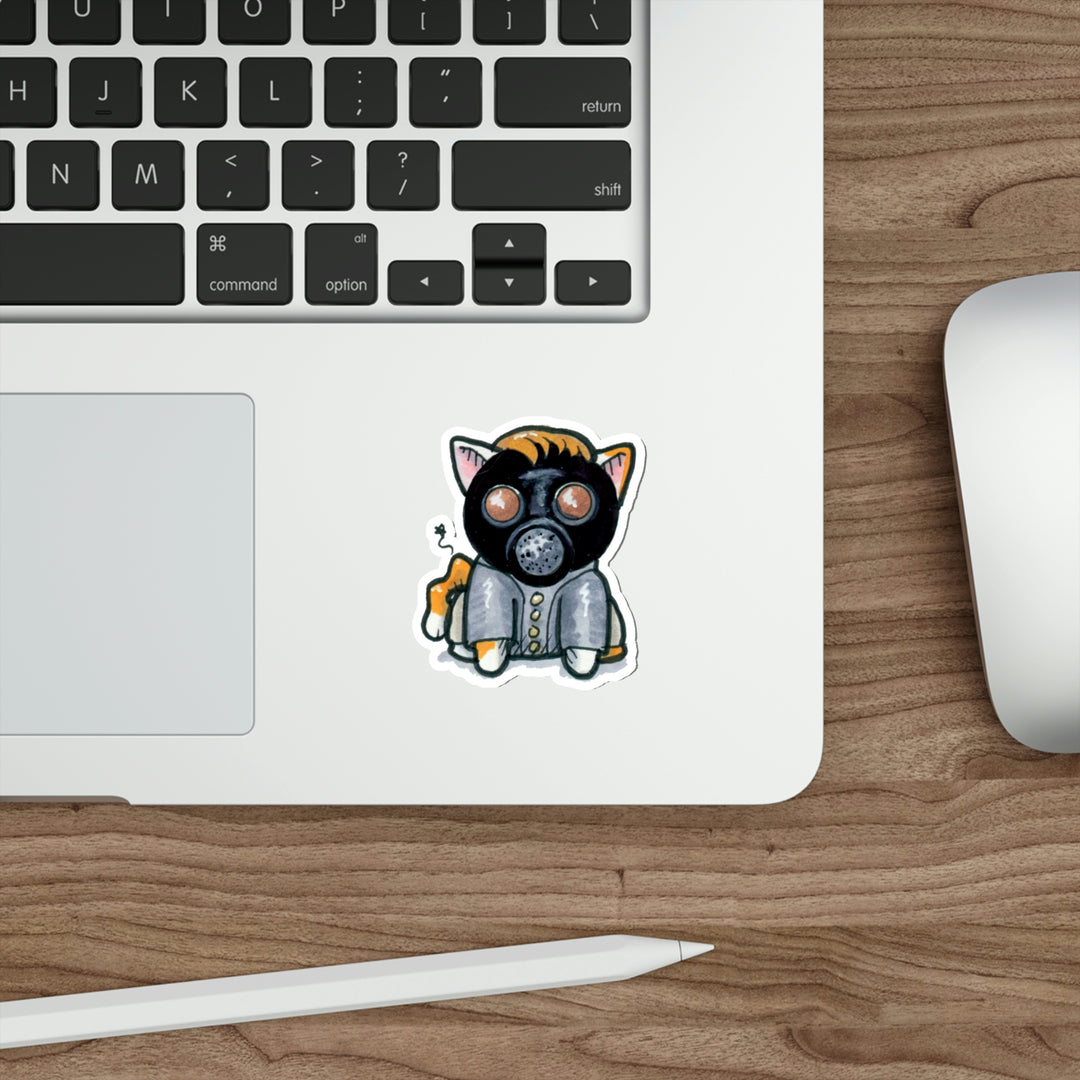 Empty Kitten Doctor Mew Die-Cut Vinyl Stickers
