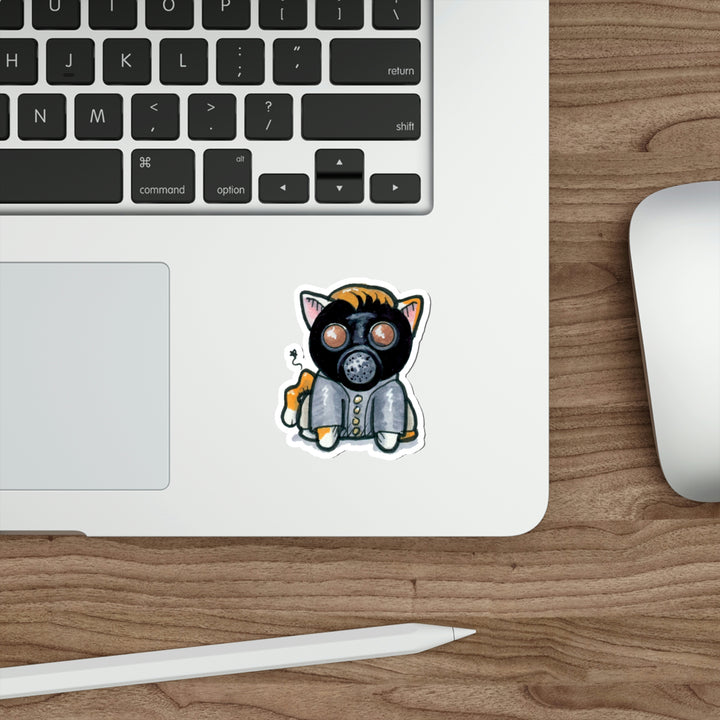 Empty Kitten Doctor Mew Die-Cut Vinyl Stickers