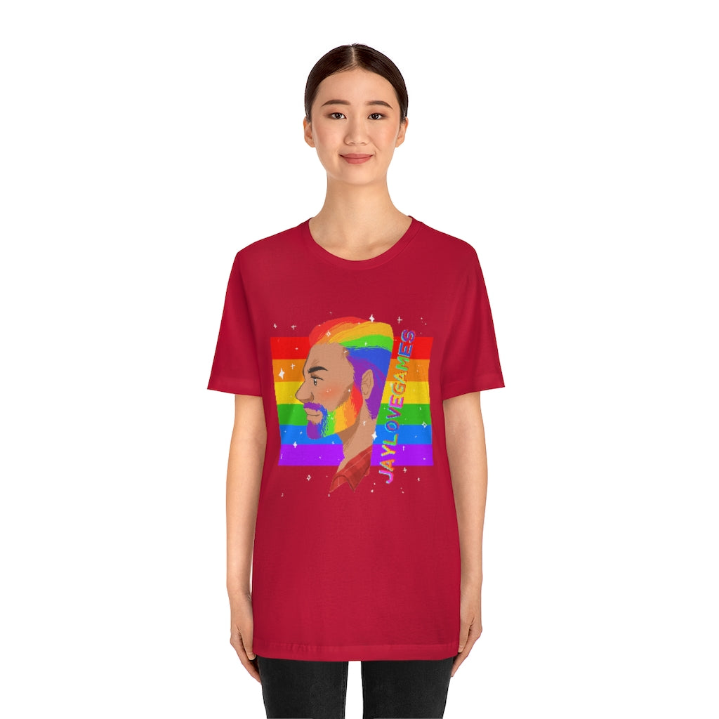 Jaylovgames's Pride Logo Unisex Jersey Short Sleeve Tee