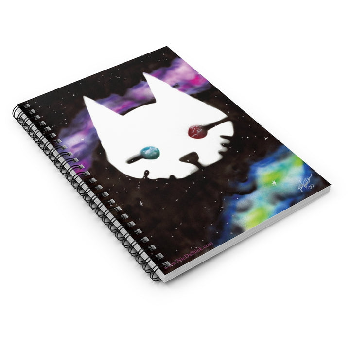 Stray - Space Fan Spiral Notebook - Ruled Line