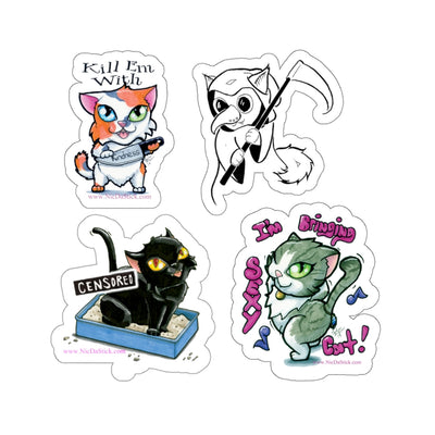 Crazy Kat Kiss-Cut Sticker Pack