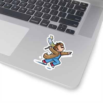 10th Doctor "Allons-y" Fan Made Kiss-Cut Stickers