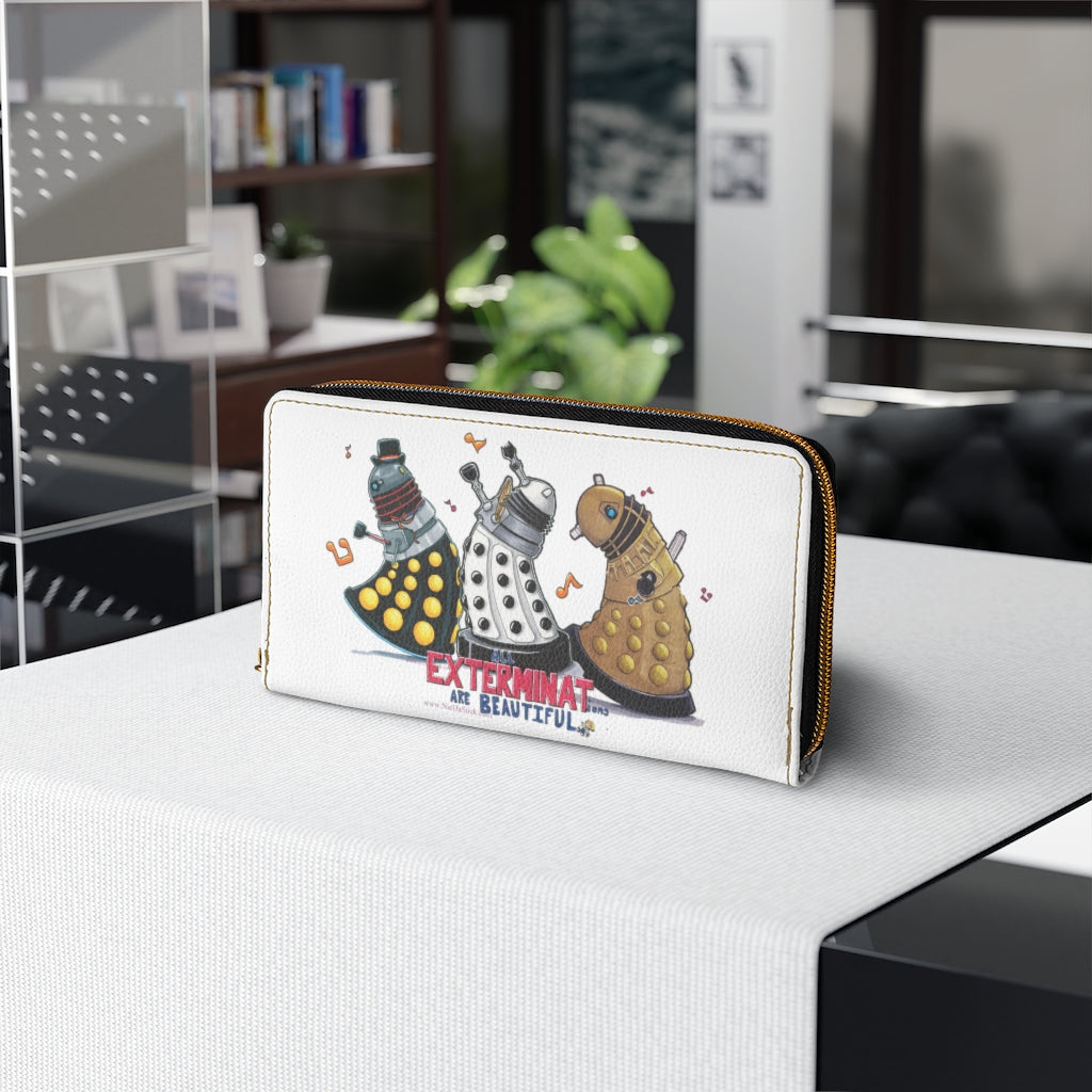 The Dancing Daleks Fan Made Zipper Wallet