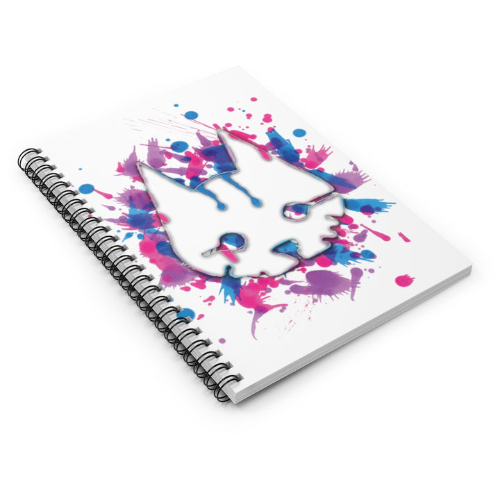 Stray - Splat Fan Spiral Notebook - Ruled Line