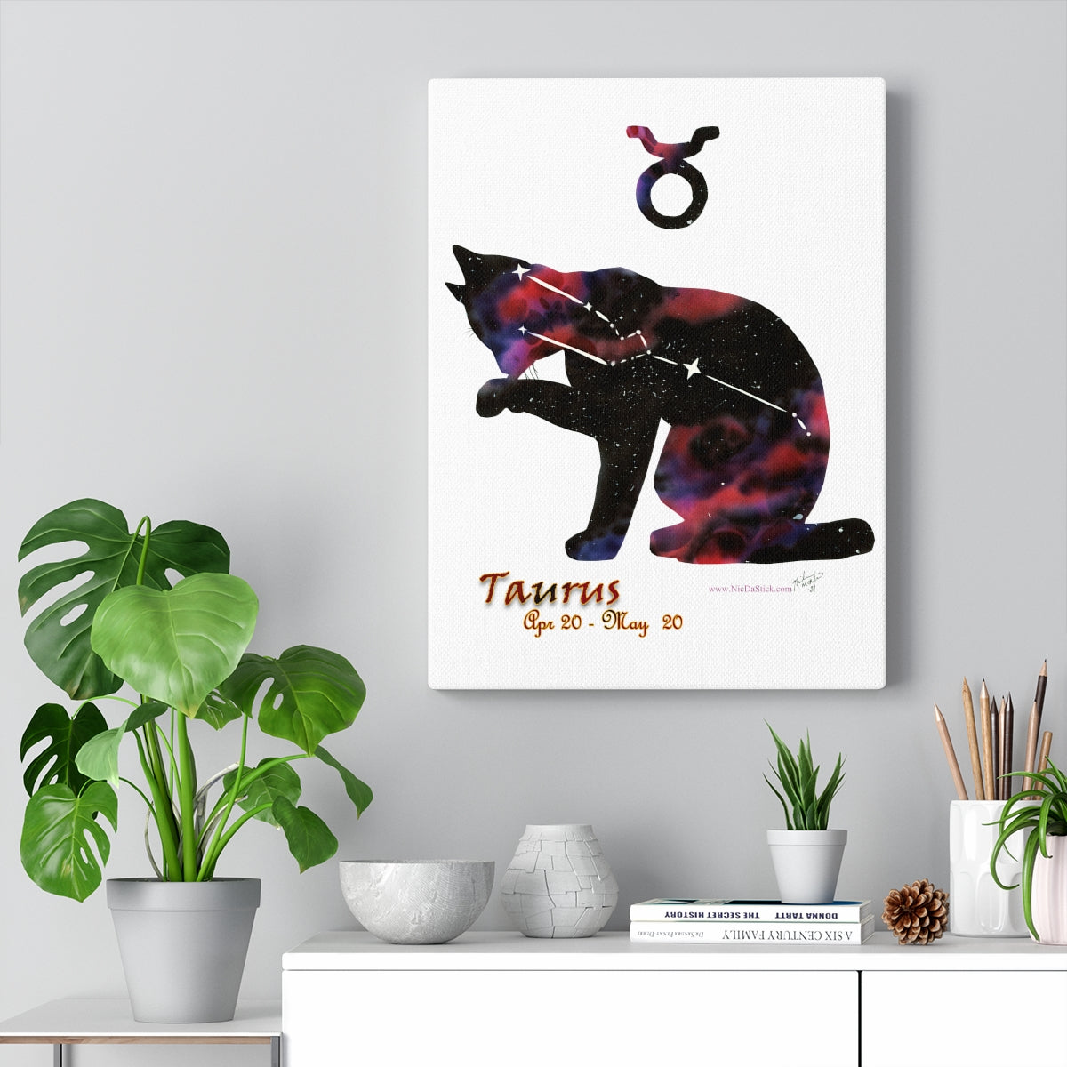Taurus Zodicat Print