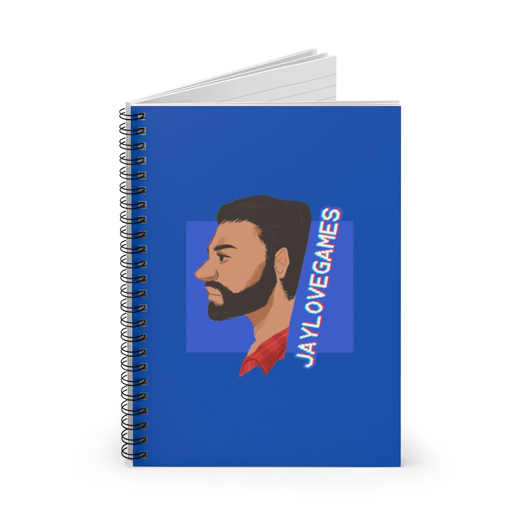 Jaylovegames logo Spiral Notebook - Ruled Line