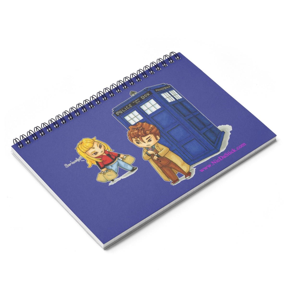 Late - Doctor Who Spiral Notebook - Ruled Line,Paper products - Nic Da Stick Creations