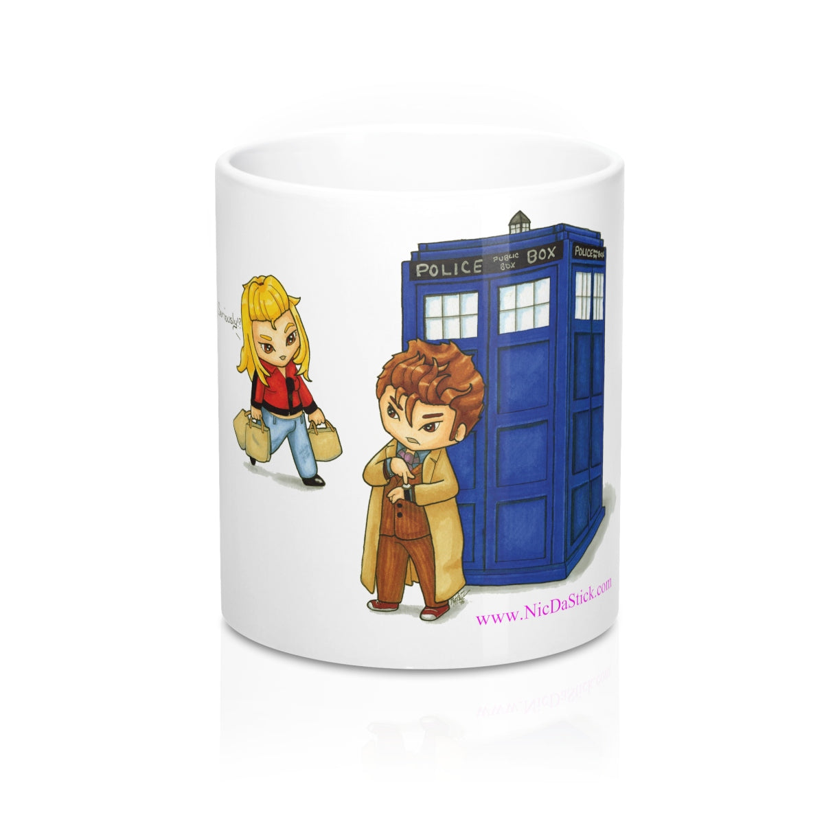 Doctor Who - Late Mug 11oz,Mug - Nic Da Stick Creations