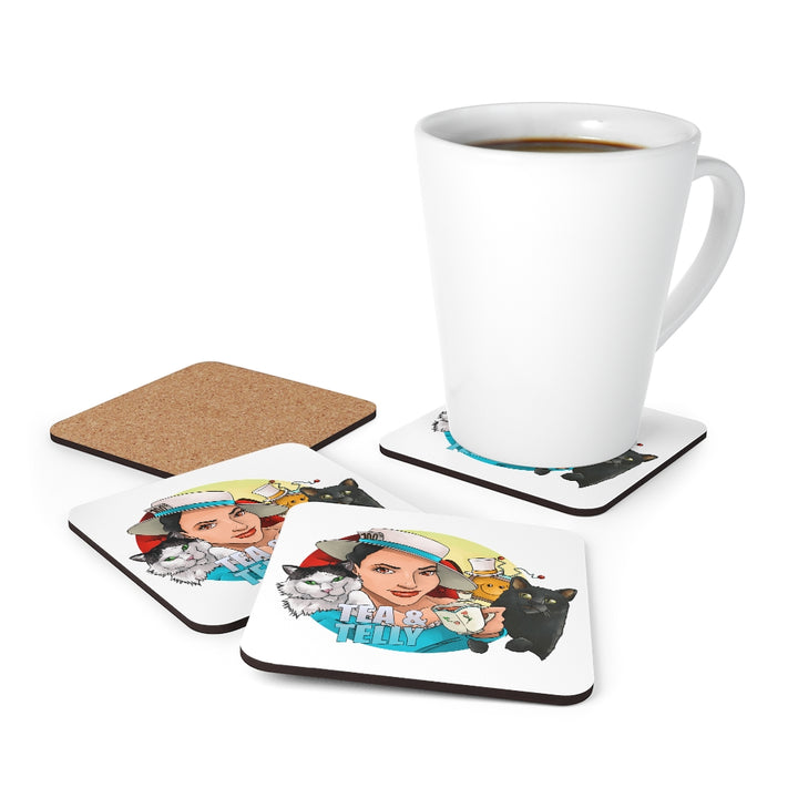 Tea & Telly Crafted Cork Back Coaster