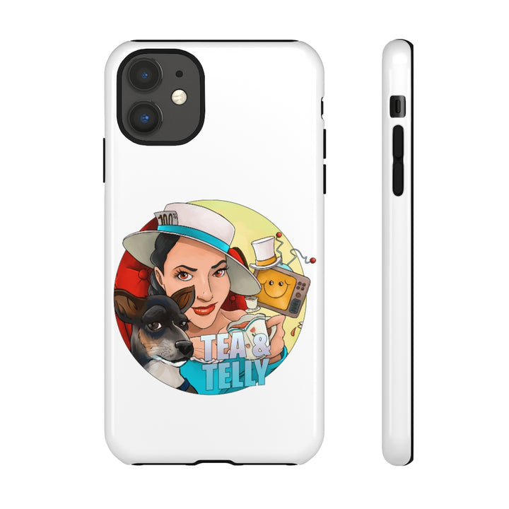 Tea & Telly w/Dog iPhone Tough Cases