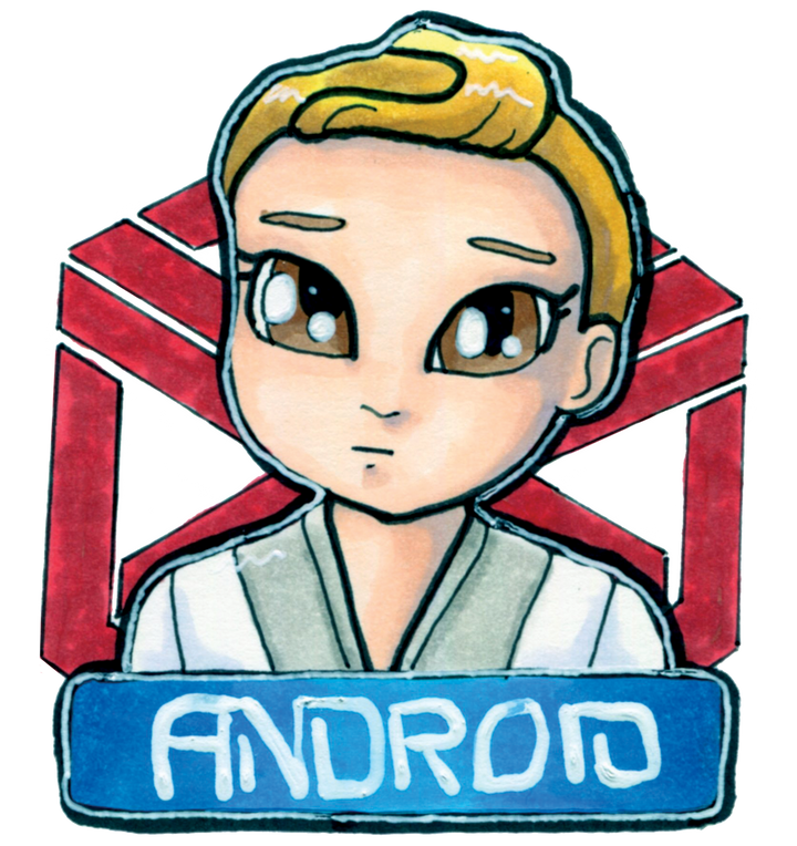 Android - Dark Matter Fan Character Pin