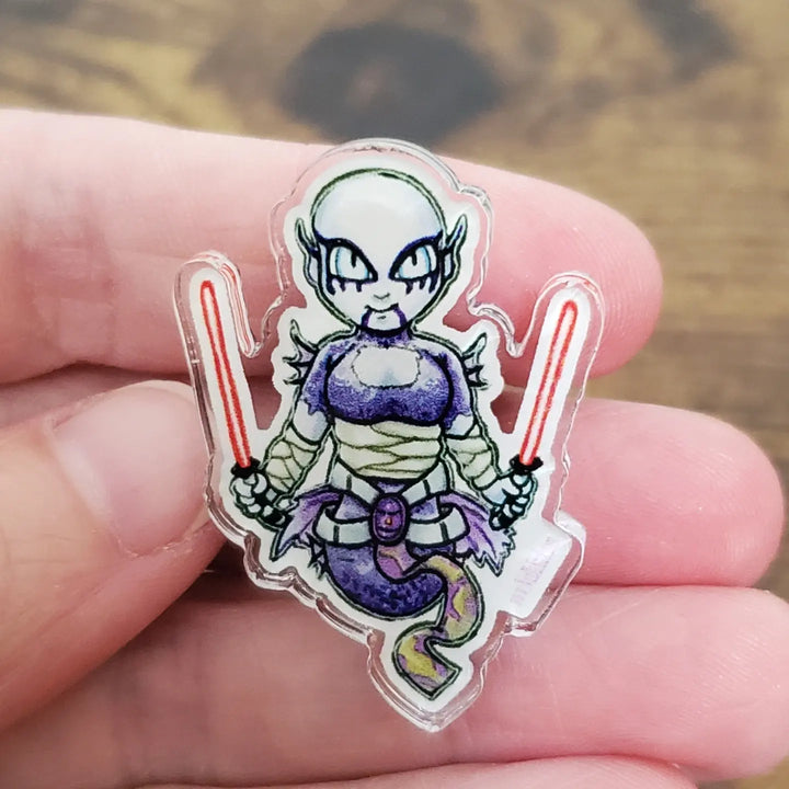 Mermaid Crossover Force Acrylic Pins
