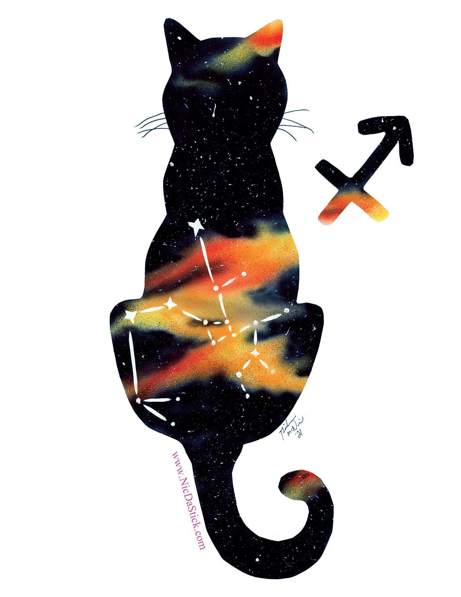 Sagittarius Zodicat Print