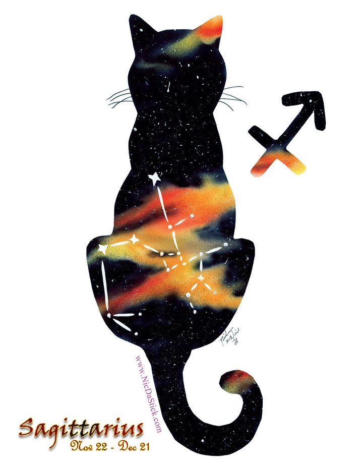 Sagittarius Zodicat Print