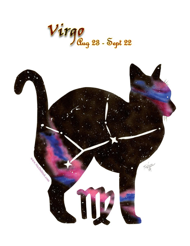 Virgo Zodicat Print