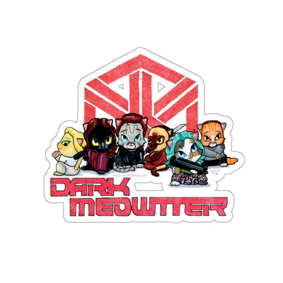 Dark Meowtter Kiss-Cut Stickers