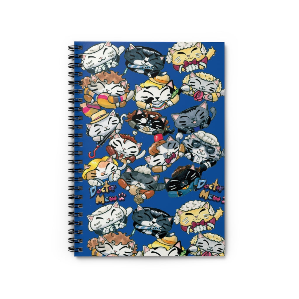 Doctor Mew "The Doctors" Doctor Who Parody Spiral Notebook - Ruled Line