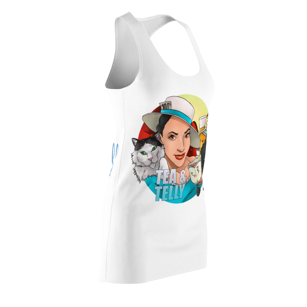 Tea & Telly With Cats Women's Comfy Night Dress